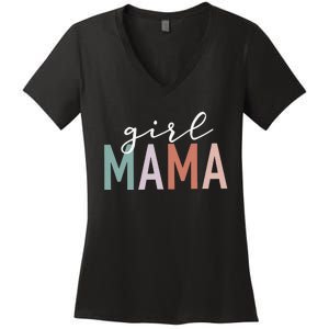 Mama Gifts For Mother Mom Of Leopard Women's V-Neck T-Shirt