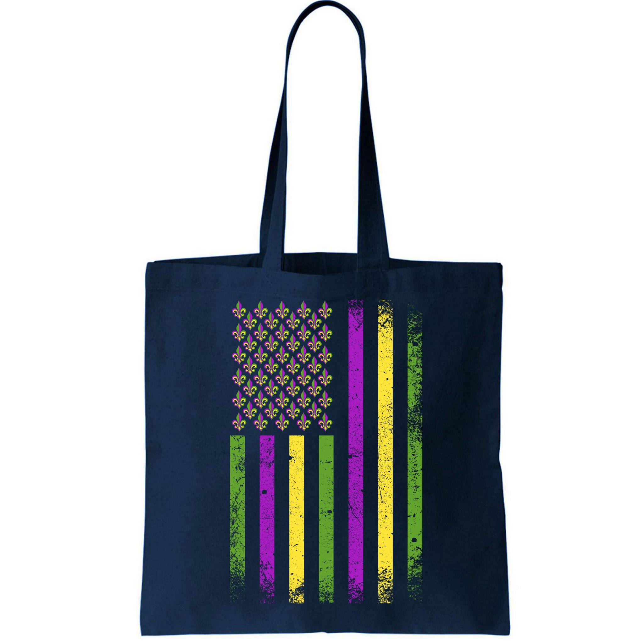 Mardi Gras Festive USA Flag Bag