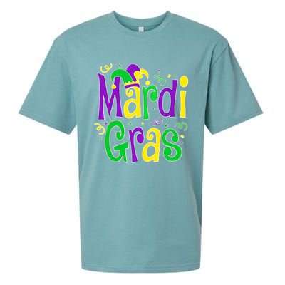 Mardi Gras Funny Mardi Gras Party Sueded Cloud Jersey T-Shirt