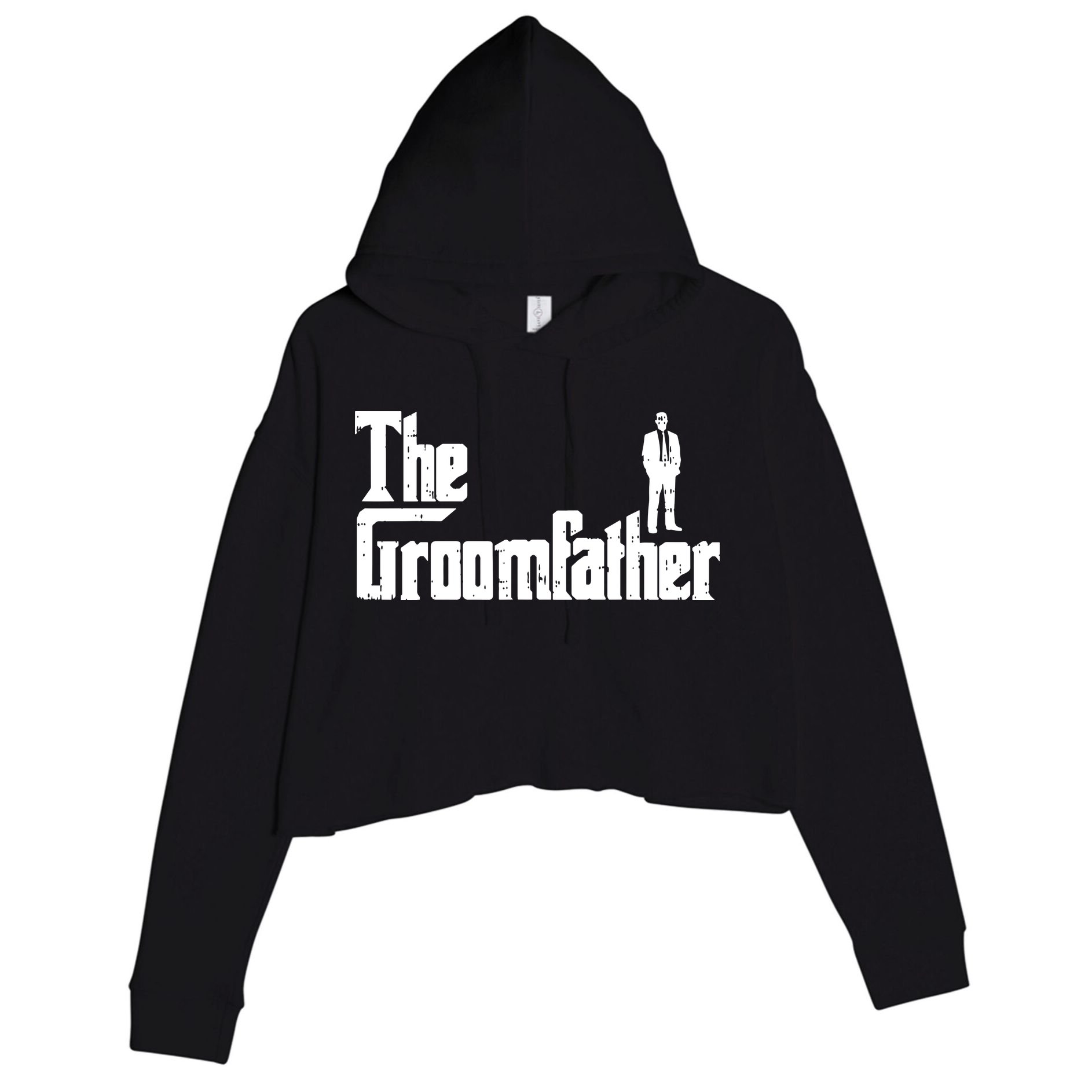 Mens Groom Father Funny Wedding Party Dinner Gift Crop Fleece Hoodie