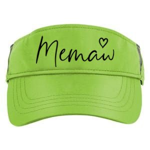 Memaw Gifts For Women Grandma Heart MotherS Day Memaw Adult Drive Performance Visor