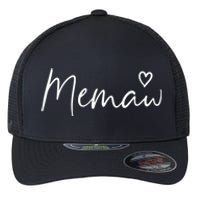 Memaw Gifts For Women Grandma Heart MotherS Day Memaw Flexfit Unipanel Trucker Cap