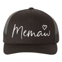 Memaw Gifts For Women Grandma Heart MotherS Day Memaw Yupoong Adult 5-Panel Trucker Hat