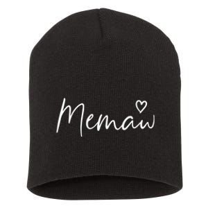 Memaw Gifts For Women Grandma Heart MotherS Day Memaw Short Acrylic Beanie