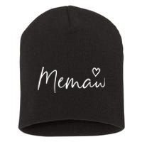 Memaw Gifts For Women Grandma Heart MotherS Day Memaw Short Acrylic Beanie