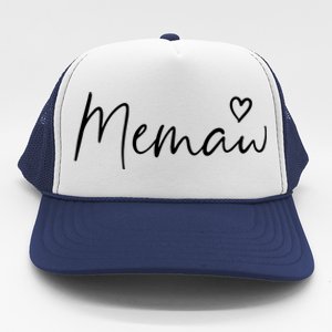 Memaw Gifts For Women Grandma Heart MotherS Day Memaw Trucker Hat