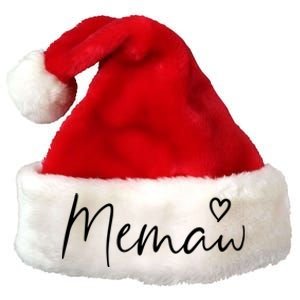 Memaw Gifts For Women Grandma Heart MotherS Day Memaw Premium Christmas Santa Hat