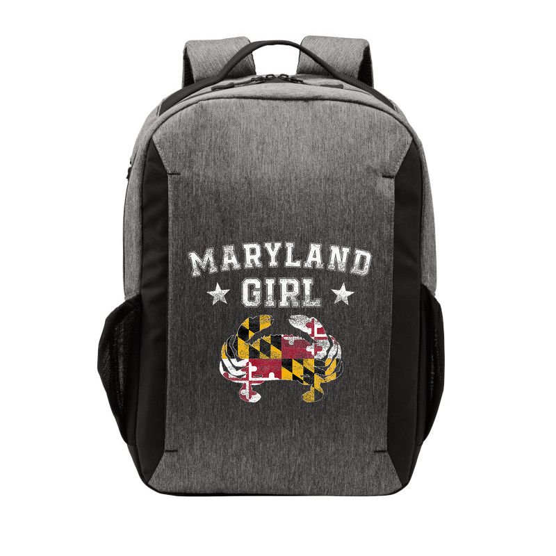Maryland Girl Flag Blue Crab State Pride Retro Vector Backpack