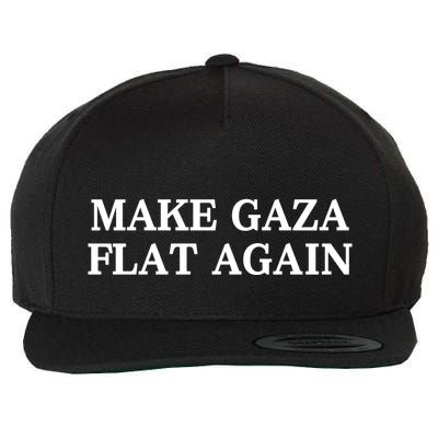Make Gaza Flat Again Wool Snapback Cap
