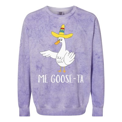 Me Gooseta Funny Mexican Spanish Goose Pun Colorblast Crewneck Sweatshirt