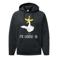 Me Gooseta Funny Mexican Spanish Goose Pun Performance Fleece Hoodie