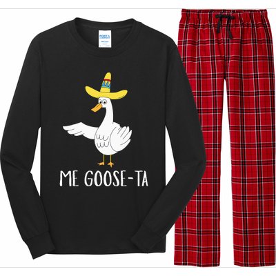 Me Gooseta Funny Mexican Spanish Goose Pun Long Sleeve Pajama Set