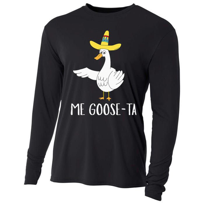 Me Gooseta Funny Mexican Spanish Goose Pun Cooling Performance Long Sleeve Crew