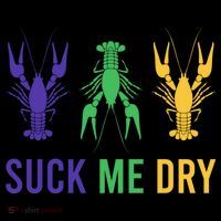Mardi Gras Funny Suck Me Dry Crawfish Carnival Party Flatbill Hat