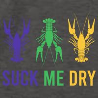 Mardi Gras Funny Suck Me Dry Crawfish Carnival Party Vector Backpack