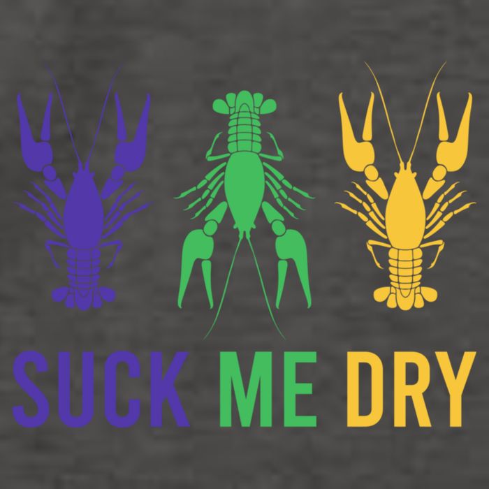 Mardi Gras Funny Suck Me Dry Crawfish Carnival Party Vector Backpack