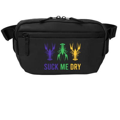 Mardi Gras Funny Suck Me Dry Crawfish Carnival Party Crossbody Pack