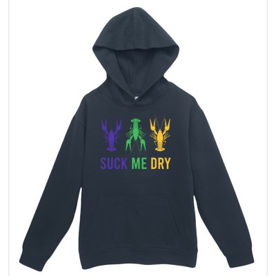 Mardi Gras Funny Suck Me Dry Crawfish Carnival Party Urban Pullover Hoodie