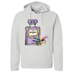 Mardi Gras Faux Tinsel Performance Fleece Hoodie