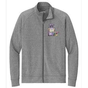 Mardi Gras Faux Tinsel Stretch Full-Zip Cadet Jacket