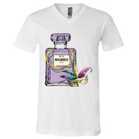 Mardi Gras Faux Tinsel V-Neck T-Shirt