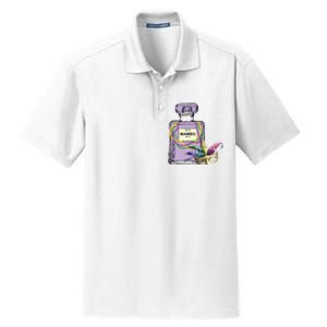 Mardi Gras Faux Tinsel Dry Zone Grid Polo