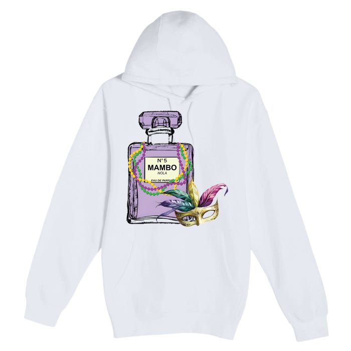 Mardi Gras Faux Tinsel Premium Pullover Hoodie