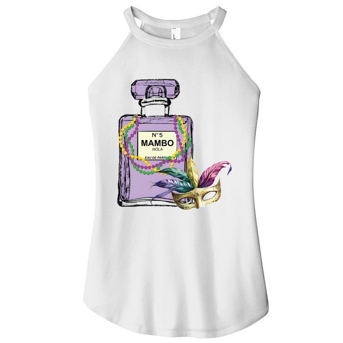 Mardi Gras Faux Tinsel Women's Perfect Tri Rocker Tank