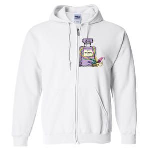 Mardi Gras Faux Tinsel Full Zip Hoodie