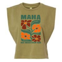 Maha Groovy Floral Make America Healthy Again Maga Rfk Jr Garment-Dyed Women's Muscle Tee