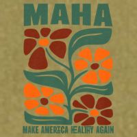 Maha Groovy Floral Make America Healthy Again Maga Rfk Jr Garment-Dyed Women's Muscle Tee