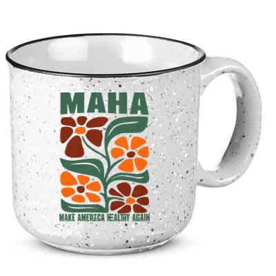 Maha Groovy Floral Make America Healthy Again Maga Rfk Jr 15oz Campfire Ceramic Mug