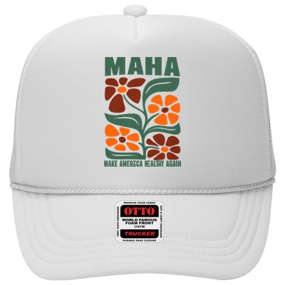 Maha Groovy Floral Make America Healthy Again Maga Rfk Jr Trucker Hat