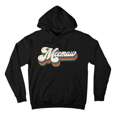 Meemaw Gifts For Grandma Retro Vintage Mothers Day Meemaw Tall Hoodie