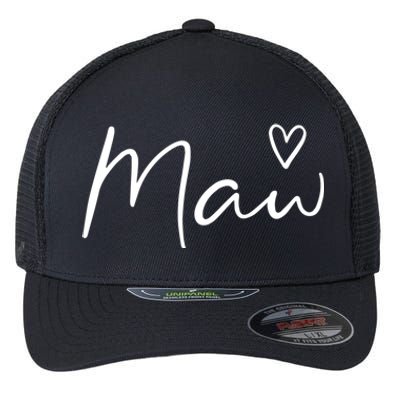 Maw Gifts For Women Grandma Heart MotherS Day Maw Flexfit Unipanel Trucker Cap