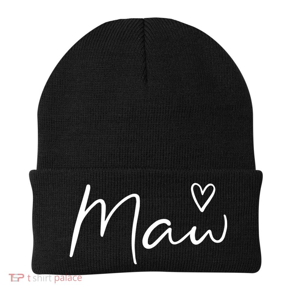Maw Gifts For Women Grandma Heart MotherS Day Maw Beanie