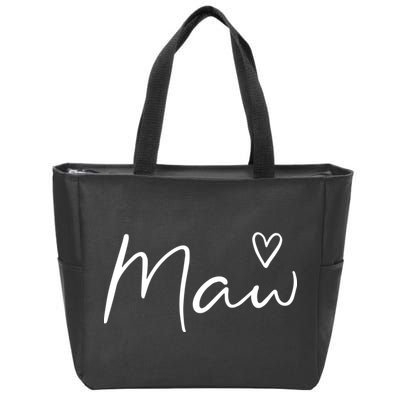 Maw Gifts For Women Grandma Heart MotherS Day Maw Zip Tote Bag
