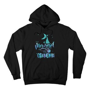 Mermaid Grandma Funny Women Family Matching Party Squad Hoodie