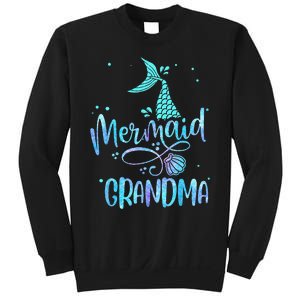 Mermaid Grandma Funny Women Family Matching Party Squad Sweatshirt