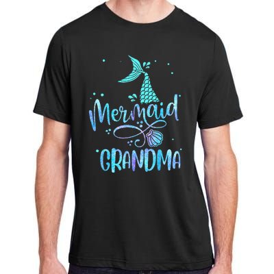 Mermaid Grandma Funny Women Family Matching Party Squad Adult ChromaSoft Performance T-Shirt