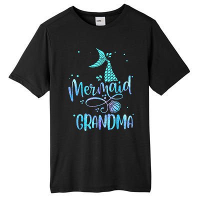 Mermaid Grandma Funny Women Family Matching Party Squad Tall Fusion ChromaSoft Performance T-Shirt