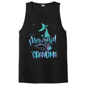 Mermaid Grandma Funny Women Family Matching Party Squad PosiCharge Competitor Tank