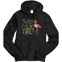 Mardi Gras Flamingo Carnival Costume Gift Tie Dye Hoodie