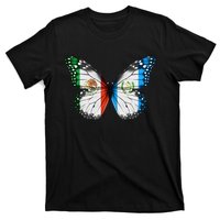 Mexican Guatemalan Flag Butterfly T-Shirt