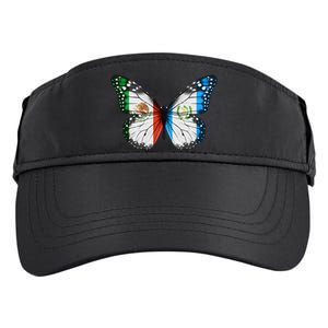 Mexican Guatemalan Flag Butterfly Adult Drive Performance Visor