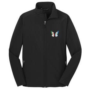 Mexican Guatemalan Flag Butterfly Core Soft Shell Jacket