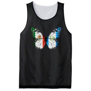 Mexican Guatemalan Flag Butterfly Mesh Reversible Basketball Jersey Tank