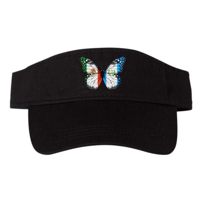 Mexican Guatemalan Flag Butterfly Valucap Bio-Washed Visor