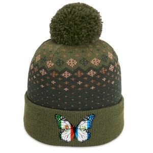 Mexican Guatemalan Flag Butterfly The Baniff Cuffed Pom Beanie