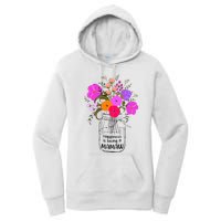 Mom Grandma Floral Gift Happiness Is Being A Mamaw Women's Pullover Hoodie